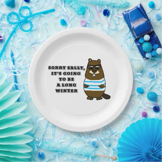 Sorry Sally, Long Winter Pappteller (Party)