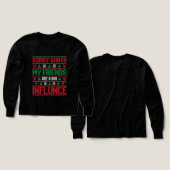 Sorry Santa Friends Bad Influence Ugly Christmas (Design Vorder- & Rückseite)