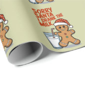 Sorry Santa I hat das Milk Baby WeihnachtsOutfit g Geschenkpapier (Rolleneckpunkt)