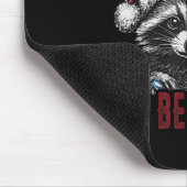 Sorry Santa I've Been Feral Christmas Holiday Racc Mousepad (Ecke)