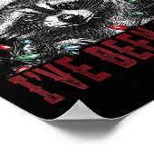 Sorry Santa I've Been Feral Christmas Holiday Racc Poster (Ecke)