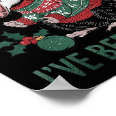 Sorry Santa I've Been Feral Funny Feral Ossum Chri Poster (Ecke)