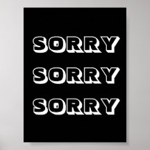 Sorry, Schwarz-weiß modern kühl