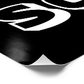 Sorry, Schwarz-weiß modern kühl Poster (Ecke)