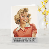 Sorry, Sie rief alt lustig Geburtstag Karte (Gelbe Blume)