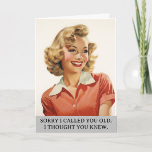 Sorry, Sie rief alt lustig Geburtstag Karte