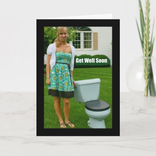 Sorry, Sie sind Gefühl Crappy Get Well Card Karte (Vorderseite)