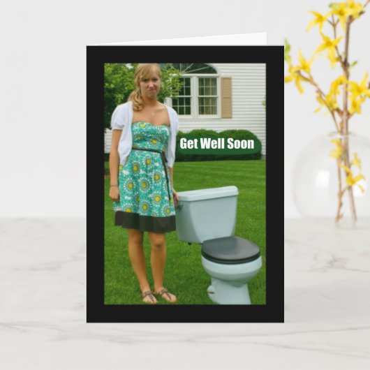 Sorry, Sie sind Gefühl Crappy Get Well Card Karte (Gelbe Blume)