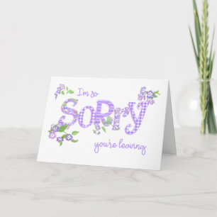 Sorry, Sie Verlasst Phlox Blume Word Art Card Feiertagskarte