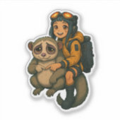 Sorry Slowlorris & Waifu Cyberpunk SRYcoin Sticker (Vorderseite)