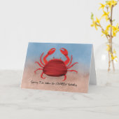 Sorry So Crabby Humore Apologie Karte (Gelbe Blume)
