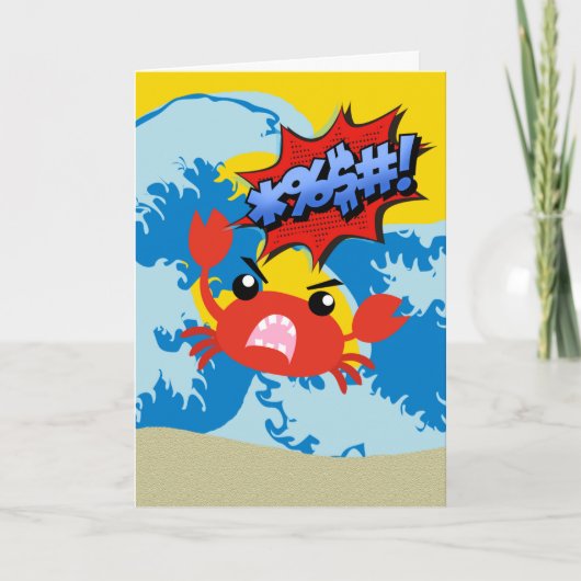 Sorry, so Crabby zu sein mit Angry Crab Karte (Vorderseite)