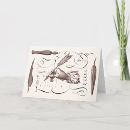 Sorry, so lange zu schreiben - antikes Gravieren Karte