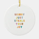 SORRY STELLE DEINE FREUDE | Religiöse Orgel Keramik Ornament (Vorne)