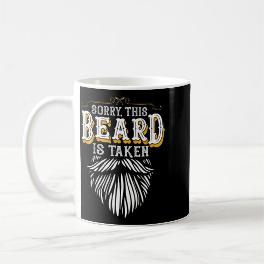 Sorry This Beard Is Taken Country Retro Valentines Kaffeetasse (Links)