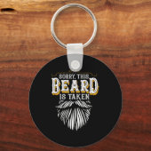 Sorry This Beard Is Taken Country Retro Valentines Schlüsselanhänger (Vorderseite)