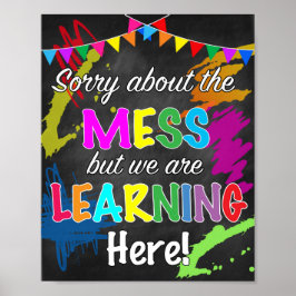 Sorry über das Chaos-Klassenzimmer-Poster Poster