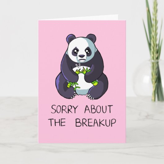 Sorry über die Auflösung Sad Panda Card Karte (Vorderseite)