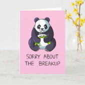 Sorry über die Auflösung Sad Panda Card Karte (Gelbe Blume)