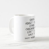 Sorry über Ihre andere Kinder Coffee Tasse (Vorderseite Links)