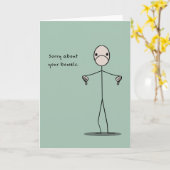 Sorry über Ihre Bowelen Karte (Gelbe Blume)