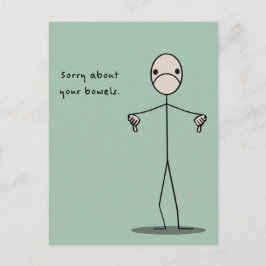 Sorry über Ihre Bowelen Postkarte