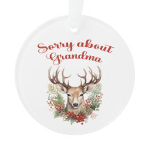 Sorry über Oma Acrylic Ornament