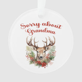 Sorry über Oma Acrylic Ornament