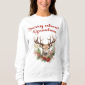 Sorry über Oma Funny Christmas Sweatshirt (Vorderseite)