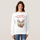 Sorry über Oma Funny Christmas Sweatshirt (Vorne ganz)