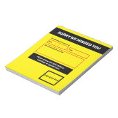 'Sorry, we missing you'notepad design Notizblock (Rotiert)