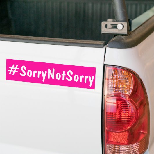 SorryNotSorry oder Sorry Autoaufkleber (Auf Lkw)