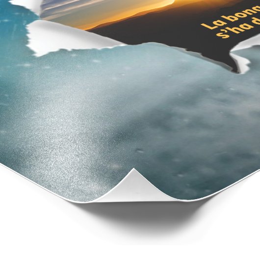 Sort Fotodruck (Ecke)