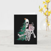 Sorta Beängstigend Sorta Frohe Weihnachten Karte (Gelbe Blume)