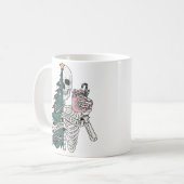 "Sorta Beängstigend Sorta Merry" Weihnachtslieder Kaffeetasse (Vorderseite Links)