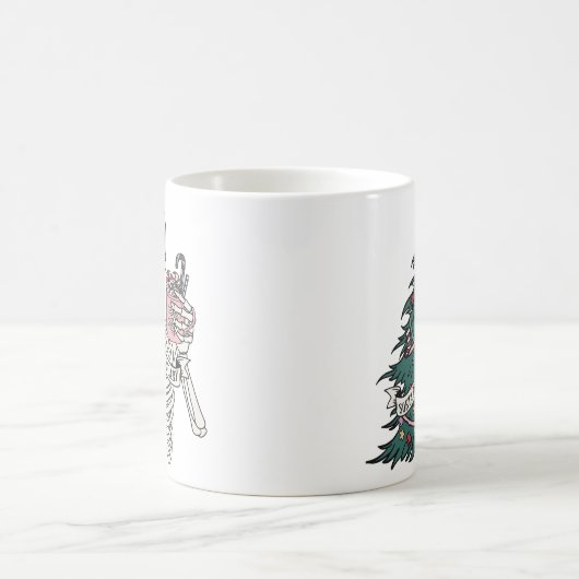 "Sorta Beängstigend Sorta Merry" Weihnachtslieder Kaffeetasse (Mittel)