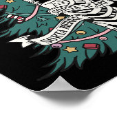 Sorta beängstigender Sorta-Weihnachtsbaum Poster (Ecke)