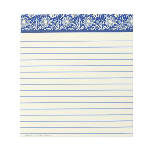 Sorta Blue Calico (Liniert) Notizblock (Vorderseite)