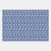 Sorta Blue Calico und Streifen Geschenkpapier Set (Vorderseite 3)