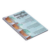 Sorta fantastisches Manifest-gewundenes Notizbuch Notizblock (Rechte Seite)