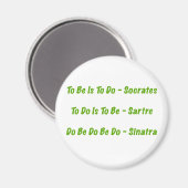 Sorta Great Quotes Magnet (Vorderseite/Rückseite)