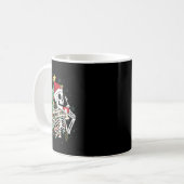 Sorta Merry Sorta Beängstigend Skeleton Hot Cocoa Kaffeetasse (Vorderseite Links)