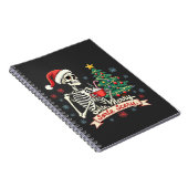 Sorta Merry Sorta Beängstigend Spooky Skeleton Xma Notizblock (Rechte Seite)