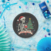 Sorta Merry Sorta Beängstigend Spooky Skeleton Xma Pappteller (Party)