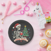 Sorta Merry Sorta Beängstigend Spooky Skeleton Xma Pappteller (Party)