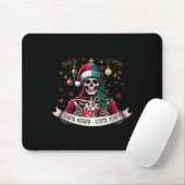 Sorta Merry Sorta Y Skeleton Heiße Schokolade Weih Mousepad (Mit Mouse)