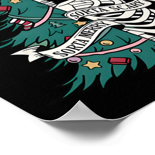 Sorta merta sorta beängstigende Weihnachten Poster (Ecke)