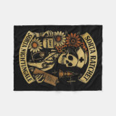 Sorta Ratchet Sorta Nightingale Skeleton Nurse Hal Fleecedecke (Vorderseite (Horizontal))