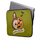 Sorta Spooky Halloween Cute Labubu Laptopschutzhülle (Vorderseite Links)