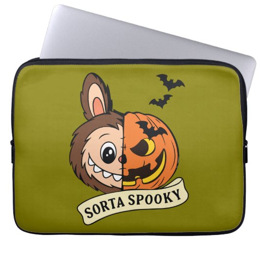 Sorta Spooky Halloween Cute Labubu Laptopschutzhülle (Vorderseite)